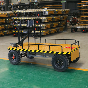 चीन कारखाने की कीमत गोदाम कार्गो टर्नओवर फ्लैट वाली कार 4 पहियों की बैटरी से चलने वाली इलेक्ट्रिक ट्रॉली कार गोदाम के लिए - Product Image 6