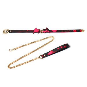 SM juguetes sexuales Punk Bat Restricción Collar <span class=keywords><strong>Cambio</strong></span> <span class=keywords><strong>de</strong></span> temperatura Set Bondage Gear Coqueteo Entrenamiento Correa Cadena Alternativa Gargantilla para adultos - Product Image 6