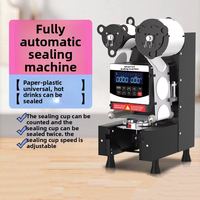 Machine à sceller les gobelets de jus, café et bubble tea, entièrement automatique, intelligente, portable, haute vitesse, prix usine, pour usage commercial