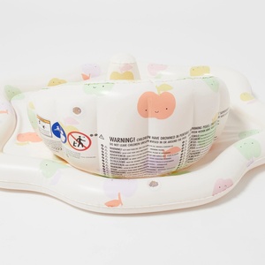 Colchoneta Flotante Inflable de PVC Azul para Bebés, con Almohadilla para el Vientre, 90x75.6cm, para Niños, Leyoumei - Product Image 3