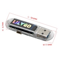 Module WiFi Bluetooth LILYGO TTGO T-Dongle-S3 ESP32-S3 avec écran LCD IPS de 0,96 pouce, carte Flash 16 Mo, cartes et kits de développement