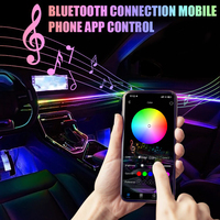 Luz Ambiental para Auto Symphony con Control por Aplicación Inteligente, Tira LED Acrílica 26 en 1, Múltiples Modos, Sincronización con Música, Ajuste Universal para Interiores