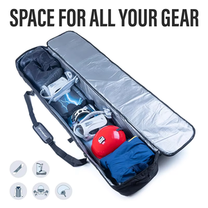 <span class=keywords><strong>Sac</strong></span> à dos de snowboard robuste, imperméable et entièrement rembourré, <span class=keywords><strong>sac</strong></span> de voyage personnalisé pour accessoires de snowboard, étui de protection - Product Image 4