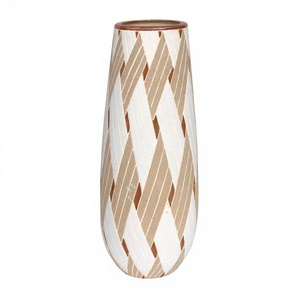 Vase et pot de fleurs en porcelaine antique, style Art Déco, écologique, couleur personnalisée, décoration de jardin - Product Image 1
