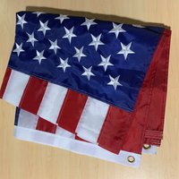 En stock, drapeau américain 3x5 pieds, résistant et durable pour l'extérieur, avec étoiles brodées et bandes cousues