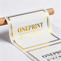 Étiquettes adhésives personnalisées avec logo en feuille d'or, impression d'autocollants ronds, autocollants adhésifs de marque couleur, personnalisation