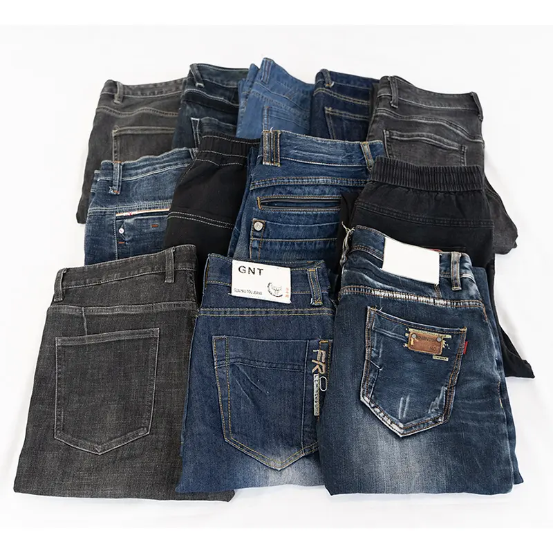 Vente d'usine professionnelle Italie Vêtements d'occasion en jeans à jambe droite