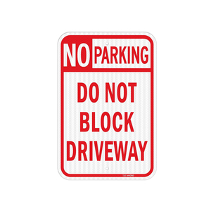 Cartello 'Divieto di Sosta' di Alta Qualità 18x12 Pollici, Segnale Stradale Flessibile, I Violatori Saranno Rimossi a Spese dei Proprietari, Riflettente - Product Image 1