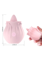 Großhandel Niedlicher Zungen-Klitoris-Vibrator G-Punkt-Sauger Erwachsenen-Sexspielzeug Rosen-Vibrator für Frauen Klitoris- und Brustwarzen-Stimulation