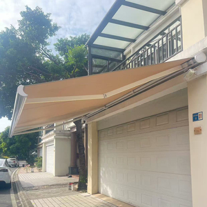 Tây Ban Nha/Trung Quốc Acrylic mưa bằng chứng mặt trời bóng râm ngoài trời Manuel hoặc cơ giới nhôm gấp cánh tay có thể thu vào mái hiên - Product Image 4