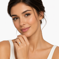 Bague de mariage classique en moissanite à quatre griffes 1CT 3CT 6CT en argent sterling S925 plaqué or