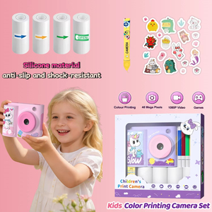 <span class=keywords><strong>Appareil</strong></span> <span class=keywords><strong>photo</strong></span> instantané pour enfants L8 DIY, prise en charge de l'enregistrement vidéo HD avec micro, lecteur MP3, imprimante thermique, jouet pour enfants pour cadeaux de Noël - Product Image 4