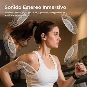 Audífonos Inalámbricos Intrauditivos con 32 Horas de Batería, Controlador de 10 mm, Sonido de Alta Fidelidad, Reducción de Ruido con IA, Llamadas, Compatibilidad con Aplicaciones, Función de Localización - Product Image 5