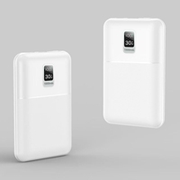 Batterie externe portable 10000mAh avec charge rapide 22.5W, câbles doubles intégrés, affichage numérique LED, batterie externe compacte