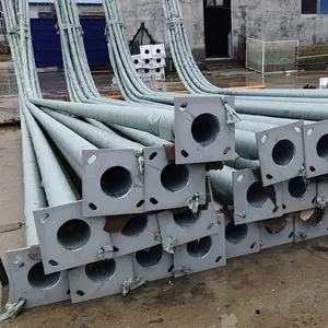 Poste de calle solar poste de acero galvanizado en caliente personalizado del fabricante