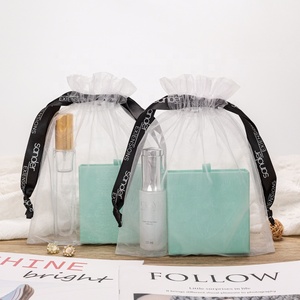 Bolsas de regalo para joyería, cinta de organza, venta al por mayor, grandes joyas de lujo personalizadas, bolsa de organza, bolsa con cordón y logotipo - Product Image 1