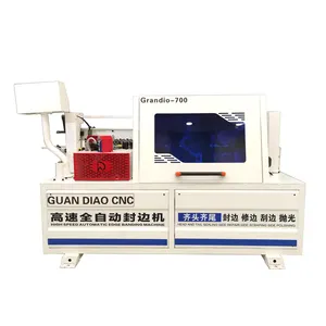 Full automatic MDF PVC cabinet woodworking board small mini edge banding veneer machine price