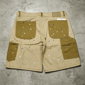 Shorts cargo en toile pour homme, taille mi-haute, motif imprimé, style workwear, boutonnés, pour l'été - Product Image 2