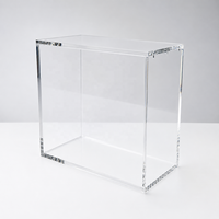 Boîte de présentation en acrylique pour cartes à collectionner, figurines Lego, collection de boosters, boîte acrylique ETB avec couvercle magnétique
