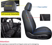Housses de siège auto pour Chevrolet Equinox 2018-2024, ensemble complet, cuir de luxe, accessoires auto personnalisés, protection de siège auto imperméable