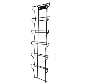 Treo tường 4 Tier Brochure chủ <span class=keywords><strong>Rack</strong></span> dây kim loại túi <span class=keywords><strong>Wall</strong></span> Mount Brochure thiệp chúc mừng hiển thị chủ <span class=keywords><strong>Rack</strong></span> - Product Image 2