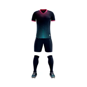 Club Set Mannen Op Maat Voetbal Jersey Italie Voetbalkleding Gestreepte Voetbalshirts Groen Zwart