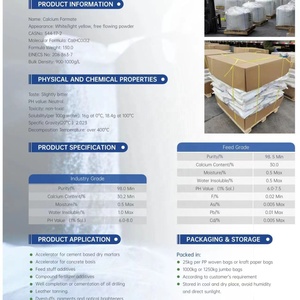 Bê tông phụ gia máy gia tốc 544-17-2 forca canxi <span class=keywords><strong>formate</strong></span> 98% (ca (hco2) 2) canxi <span class=keywords><strong>formate</strong></span> thức ăn lớp - Product Image 5