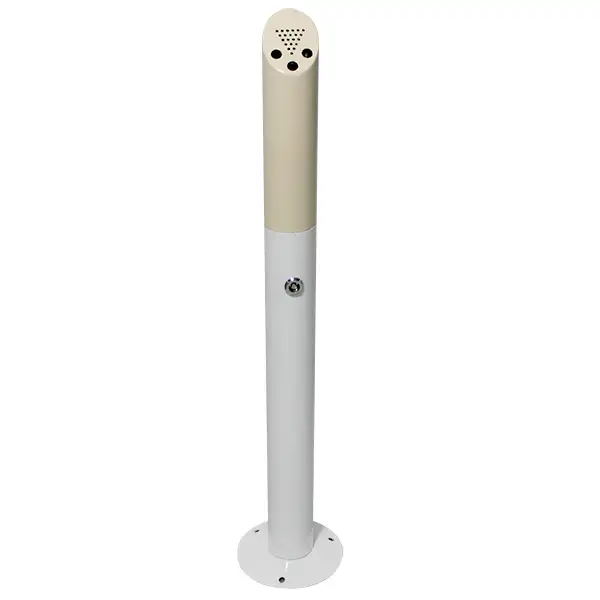 ashtray cigarette butt bin 304 stainless steel outdoor smoker pole standing ashtray with lock metal high ashtray
