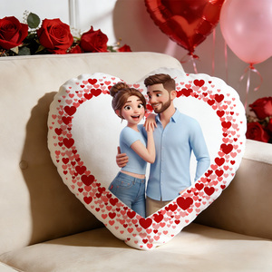 <span class=keywords><strong>Coussin</strong></span> <span class=keywords><strong>en</strong></span> <span class=keywords><strong>forme</strong></span> <span class=keywords><strong>de</strong></span> cœur pour couple personnalisé avec photo, cadeau personnalisé pour la Saint-Valentin, <span class=keywords><strong>coussin</strong></span> pour anniversaire <span class=keywords><strong>de</strong></span> mariage - Product Image 1