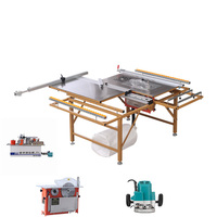 Table de scie à glissière double invisible en acier inoxydable pour le travail du bois avec levage électrique, machine à double scie sans poussière