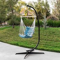 Chaise-hamac durable et robuste en acier massif avec support en C, balançoire, articles divers pour la maison
