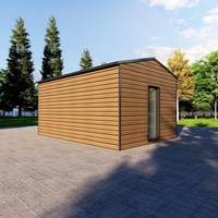 Maison conteneur modulaire préfabriquée en acier, petite, démontable, facile à assembler, en kit, étanche