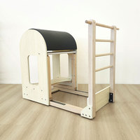 Máquina de Pilates Ladder Barrel con sistema de marco, equipo corrector de columna ajustable, máquina de entrenamiento con núcleo de madera de arce para uso en estudio y gimnasio