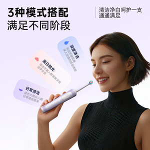 Electric Toothbrush Rechargeable Type C IPX7 Waterproof 50 Days <b>Battery</b> Life Rotating Soft Bristle Small <b>Round</b> Head - Product Image 1