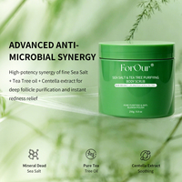 Gommage corporel à l'acide salicylique et à la Centella Asiatica, formule purifiante kératolytique de précision pour le traitement de l'acné dorsale, BHA 250g, parfum personnalisé OEM