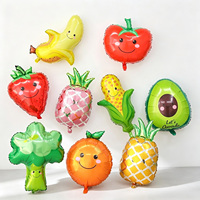 Hete Cartoon Fruit en Groente Helium Ballonnen Baby Shower Party Decoraties Groothandel Fruit Aluminiumfolie Ballonnen