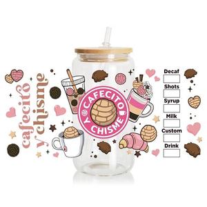 Factory Custom Waterproof Uv Dtf Cup Wrap <strong>Transfers</strong> <strong>Glass</strong> Valentines Designs Sticker Decals Uv Dtf <strong>Transfers</strong> for Cups Wraps - Product Image 1