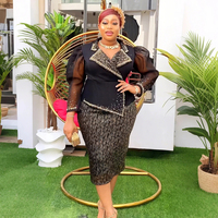 Nouvelle robe de bureau une pièce pour femmes africaines, style turc, grande taille
