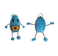 Porte-clés en peluche personnalisé avec logo, figurine de dessin animé en peluche douce, mascotte de marque, jouet en peluche souple, cadeau OEM/ODM UYEAH