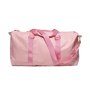 Bolsas de bailarina personalizadas, parches de letras, bolsa de viaje para niña, bolso de hombro portátil para equipaje para mujer DOM2057