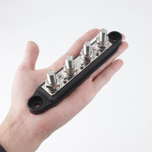 Cnspeed Busbar M8 M10 High Current Terminal Studs 4 Stud Distribution Block For Rv Marine <b>Electrical</b> Systems - Product Image 1