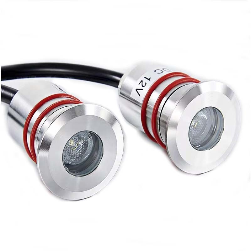 Stainless Steel 1W Led Recessed 12V Underground Inground Mini Pool Light Led Waterproof IP68 Star Step Deck Floor Garden Lights