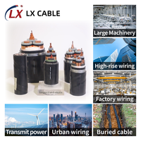 LX 600/1000V Mehradriges Kupferkern-Untergrundkabel, Bündel-Armiertes Stromkabel 10-70mm, PVC XLPE Isolierte Ummantelung