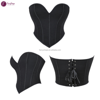 Korset Wanita Hitam FancyShape untuk Pernikahan, Korset Wanita, Korset De Mujer, Atasan Seksi Pembentuk Tubuh, Korset Lingerie Atasan untuk Wanita