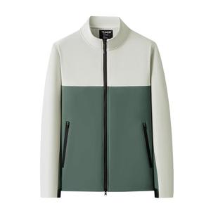 Veste coupe-vent légère à la mode pour hommes manteau en polyester écologique Logo élégant imperméable respirant transfert de chaleur - Product Image 6