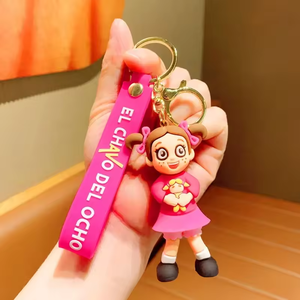 Porte-clés en PVC El Chavo Del Ocho, figurine de collection de la série télévisée, breloque pour sac, décoration de voiture, cadeaux pour les fans de la comédie - Product Image 3
