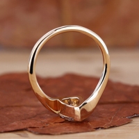 Anillo de Compromiso Solitario con Diamante Cultivado en Laboratorio, Corte Pera, Personalizado, Oro Amarillo Sólido de 14K/18K, Certificado IGI, Claridad VVS, CVD/HPHT