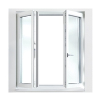 Ventanas y Puertas de Aluminio de Fábrica con Estilo de Apertura Abatible y Persianas, Estructura de Acero Galvanizado para Uso en Hoteles y Residencias