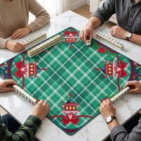 Nouveau Tapis de Mahjong en Caoutchouc Naturel de Luxe 2026, Motif Classique, Tapis de Jeu Professionnel Antidérapant, Tapis de Table Personnalisé, Prix Bas, Faible MOQ