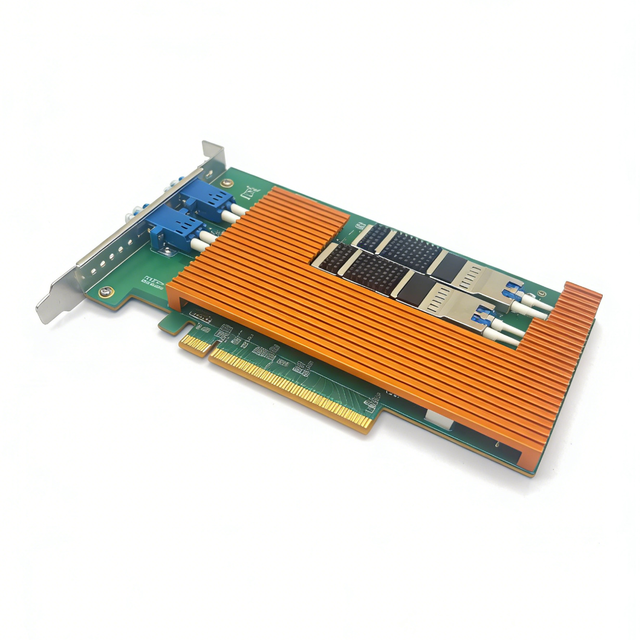 100G QSFP28 NIC Fiber Port PCI-E X16 Bypass Network Adapter NIC with Intel E810-CAM2 Chip 3-year Warranty